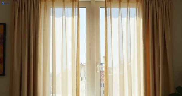 Dusty and dull curtains in woodhill before steam cleaning